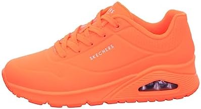 Skechers Womens Uno - Night Shades Sneaker, Orange, 8.5 US | Image 1