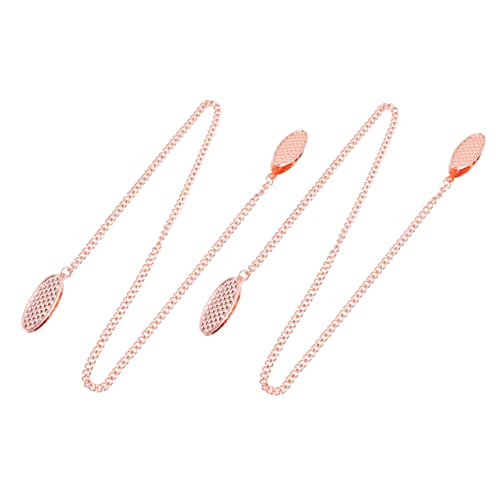 NAMOARLY 2pcs Napkin Holder Bib Clips Stand Chain Clips Bibs for European Style Bib Holder Bib Holder Clip Napkin Fixing Clips Adjustable Bib Holders Gold Zinc Alloy