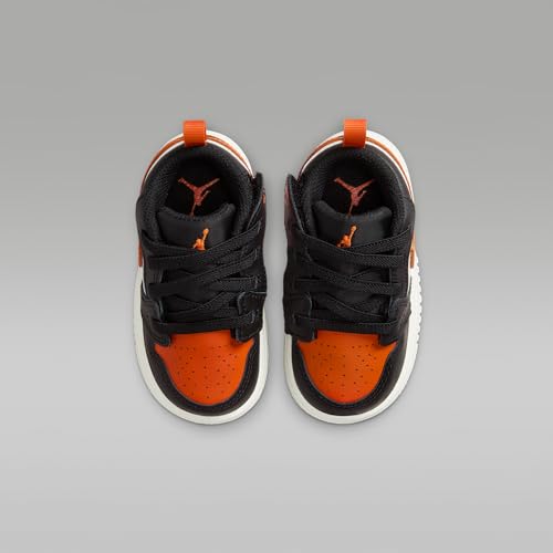 Jordan 1 Low Alt Baby/Toddler Shoes (Black/White/Sail/Starfish)4