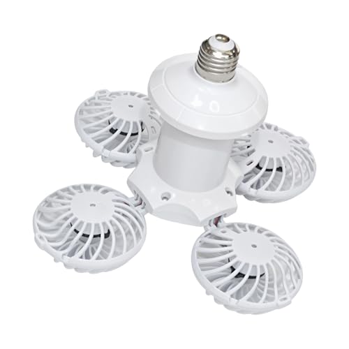 Ventilador de techo con control remoto y bombilla LED E27 para techo de hogar 7