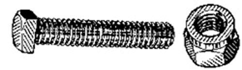 Battery Terminal Collared Nut 5/16-18 Zinc