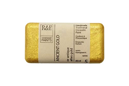 R&F Artist Encaustic Paint, Ancient Gold, 40 ml