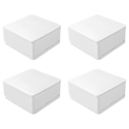 SyiXute 4 Pièces Rehausseur de Meubles en Acier Carbone,6 cm de Diamètre Rehausseur de Lit,Rehausseur de Meuble Adhesif,Peut Soulever 3 cm pour Canapé...
