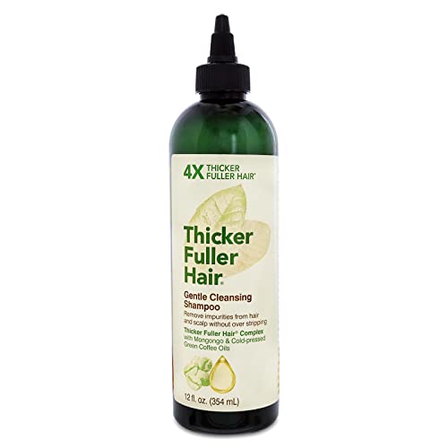 Thicker Fuller Hair Gentle Cleansing Shampoo Advanced Thickening Solution - 12Oz - Removes Impurities From Hair And Scalp - Mongongo And Green Coffee Oils Fortify Hair And Reduce Breakage #TOP22