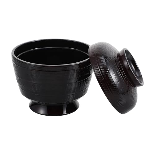 DECORNIJIA Tazón de Miso de Cocina Diseño Japonés, para Sopa y Arroz, Tamaño 9,3 X 9 CM, Adecuado para Uso Diario y Reuniones Sociales