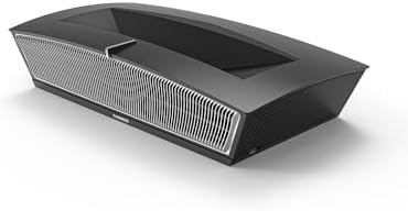 4K Smart Projector with Wifi and Bluetooth, 1080P Full HD Projector with Speaker, 3000 ANSI, WIFI6/5G, Ultra Short Throw, Triple UHD Laser TV with Android, HDR10 150", Home Bedroom Projector H6