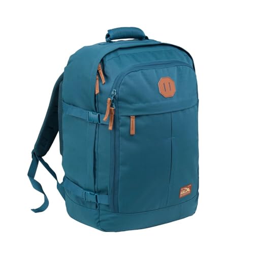 Cabin Max Metz - Mochila de viaje Ryanair para cabina (55 x 40 x 20 cm, reciclado, color azul petróleo, 44 L), azul petróleo, 55 x 40 x 20cm