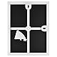MCS Format Frame Rahmen, Glas, Weiss/opulenter Garten, 8.5 x 11 in, 6