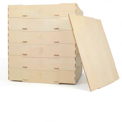 JOYABEST 6-Tray Stackable Brick Sorter & Storage Box for Building Block