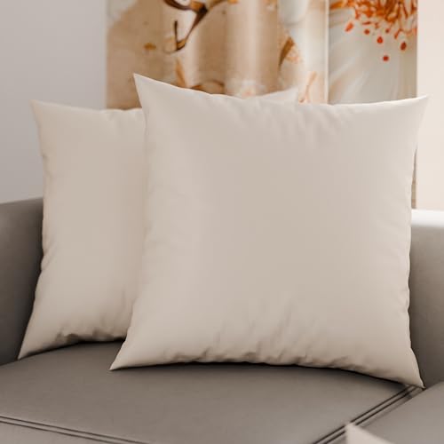 PETTI Artigiani Italiani - 2er-Set Kissenbezüge 40x40 cm aus Mikrofaser, Dekokissen-Bezüge für Schlafzimmer und Sofa… – Ansicht 1