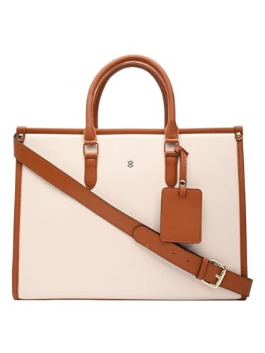 Image of HORRA Women's 13 Inch Laptop Bag With Padded Compartment | Faux Leather Laptop Handbag for Office | For College | For work Stylish Ladies Laptop Handbag
