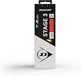DUNLOP Tennisball Stage 3 Rot - für Kinder & Anfänger auf dem Kleinfeld (3 Bälle)