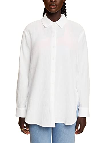 ESPRIT Damen 043EE1F304 Bluse, 100/WHITE, S