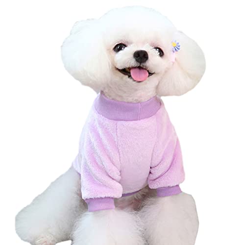 Image of Dog Sweaters for Small Dogs, Soft Fleece Puppy Clothes, Warm Winter Coat