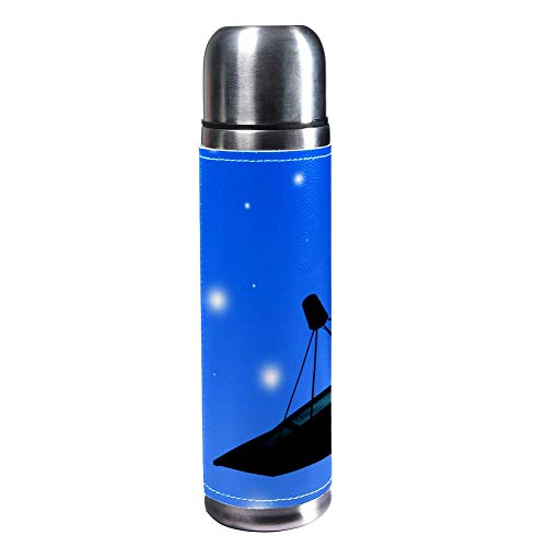 Thermobecher für Satellitenschüssel, Thermobecher, Isolierbecher, Edelstahl, Tee, Kaffee, Reisebecher, Wasserflasche, 500 ml