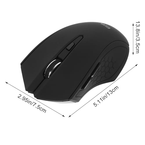 Ratón inalámbrico USB PACKOVE ligero de 6 teclas y diseño ergonómico para ordenador y portátil 2