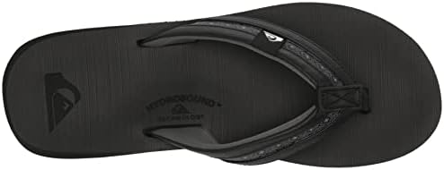 Quiksilver Men's Carver Squish Flip Flop Sandal, Black 1, 12 | Image 4