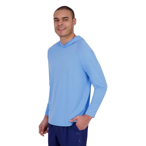 Spyder Men's Hooded Long Sleeve Rashguard – UPF+ Quick-Dry, Swim Shirt, Surfing, Hiking, Gym3