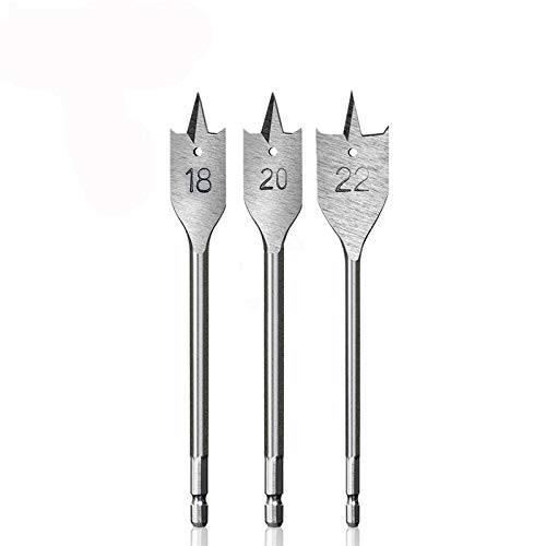 High Speed Steel Spade Flat Wood Drill Bit With Titanium Plating (10, _28mm x 151mm)