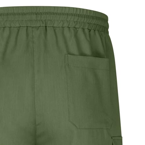 Short cargo de algodón para hombre con múltiples bolsillos miniatura 6
