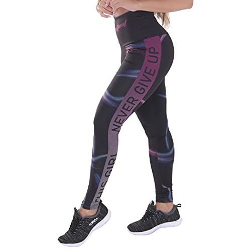 Kit com 2 Leggings Mescla Sublimadas Cintura Alta Suplex (G, Multicolorido)