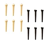 Pino Plástico Smart Corda Violão Aço Preto 6 Pcs