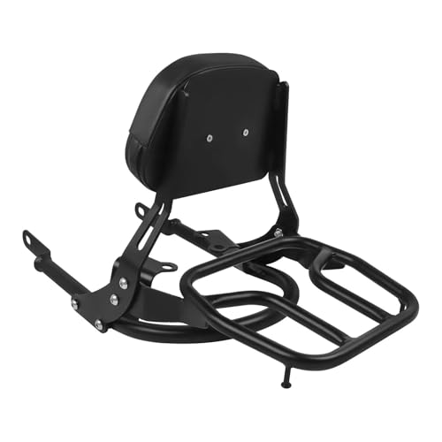 XUXRHMEAN Para Portaequipajes Trasero Para Bonneville T100 T120 T100 T120 Street Twin 900 Scrambler 2016-2024 Respaldo Trasero Desmontable Con Almohadilla Motocicleta Respaldo Sissy Bar