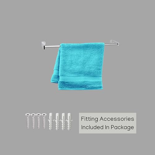 Image of Force 24-Inch Stainless Steel Towel Bar | Heavy-Duty Wall-Mounted Towel Rod | Premium Towel Hanger for Bathroom, Kitchen & Home Organization | Rust-Proof & Corrosion-Resistant