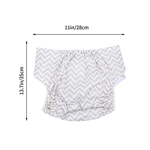 ARTIBETTER 1Pc Adulto Incontinência Cueca Fralda de Pano Reutilizáveis Lavável Fraldas Idosos para P