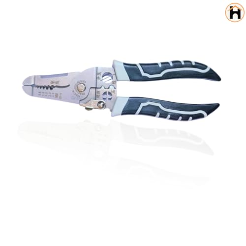 Image of Homdum All in 1 Multifunction Stainless Steel Wire Stripper /Wire Crimping Tool, Wire Cutter, Wire Crimper, Cable Stripper, Wiring Tools and Multi-Function Hand Tool