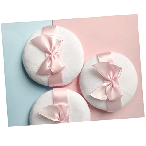 Beavorty 5 Pçs Puffs De Bebê Para Maquiagem Puff De Pó Corporal Puff Redondo Puff De Pó Infantil Pó