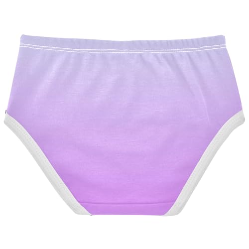 Joisal Flower Girls Underwear Toddlers 2t Cotton Girl Panties Cute Elegant Blue Heliotrope Gradient Underpants Briefs2