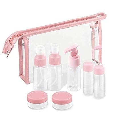 Spray Bottles For Toiletries Reusable Cosmetic Shampoo | Cream Fine Mist Perfume Spray Bottle With Travel Pouch Bag Set | Leak Proof Liquid Lotion Spray Beauty Body Wash Container Lotion Jars-image-9