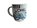 Disney Lilo and Stitch - Taza de café con texto "Just Chill Stitch"