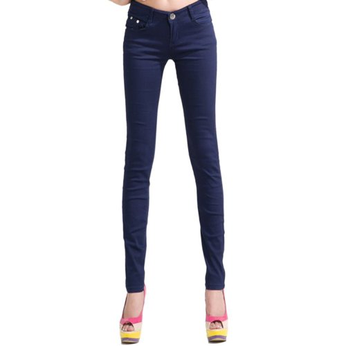 Hee Grand Jean skinny pour femme - Bleu - M