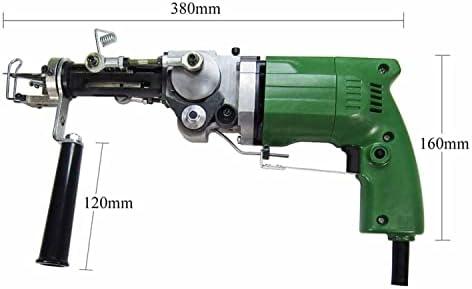 Electric Tufting Gun, Handheld Carpet Weaving Machine for Cut Pile & Loop Pile, Ideal for 9-18mm Carpet Thickness