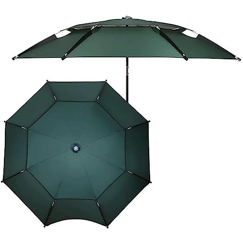 Paraguas de pesca de doble capa impermeable parasol de patio ajustable CLSDRZC 1