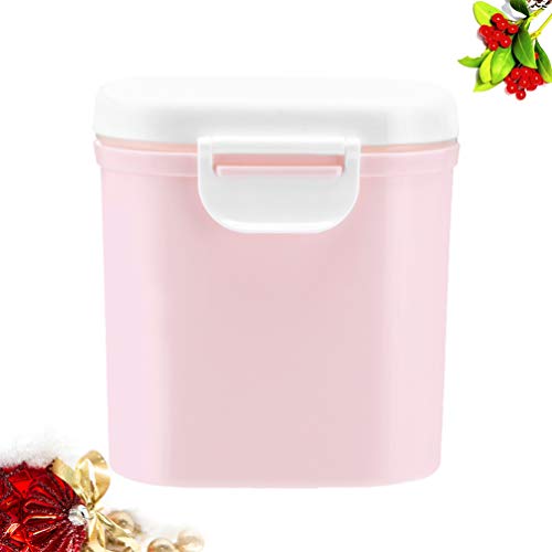 MILISTEN Formule Dispenser Melkpoeder Container Babyvoeding Opslag Graan Bonbondoos Voor Peuter Kinderen Reizen (Roze) - Image 3