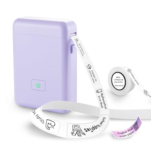 vretti Label Maker Machine with Tape, HP2 Portable Bluetooth Label Printer for Storage, Shipping,...