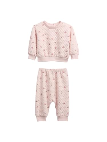 GAP Unisex Baby Quilted Two-Piece Set Barely Pink 3-6M