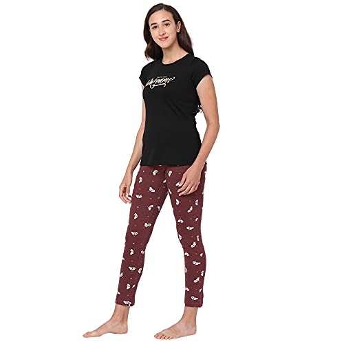 Image of Sweet Dreams Women's Cotton Printed Night Suit Set