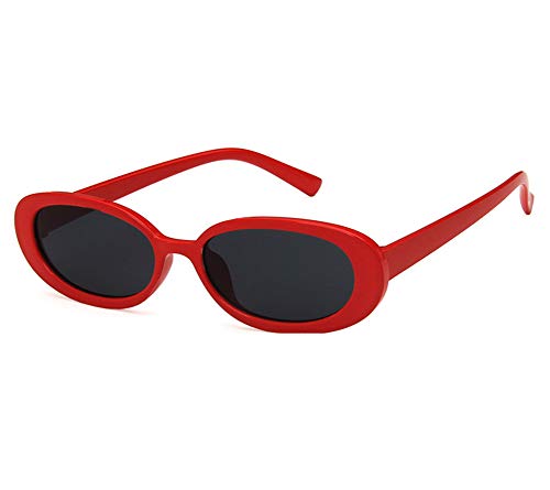 Image of Shiratori Women's Retro Oval Holiday Sunglasses Non-polarized UV400