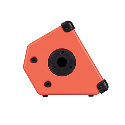 Image of Coolmusic BP80 Battery Powered Acoustic Guitar Amplifier- Portable Bluetooth Speaker 100W, 6 Inputs,3 Band EQ,Orange