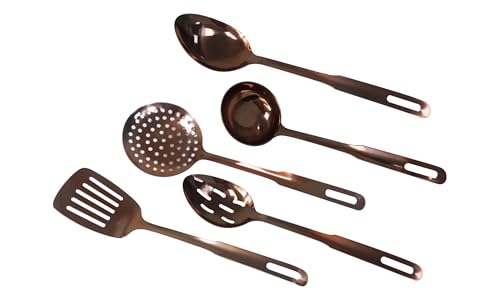 Amco 5-Piece Copper Finish Utensils