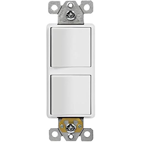 ENERLITES Double Paddle Rocker Switch Cover