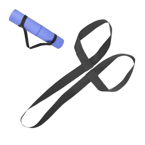 Stuoie da yoga – imbracatura per esercizi, supporto regolabile | Cinghia elastica per allenamento perdita di peso, tappetino antiscivolo con imbracatura per pilates fitness e uso da viaggio, Lei