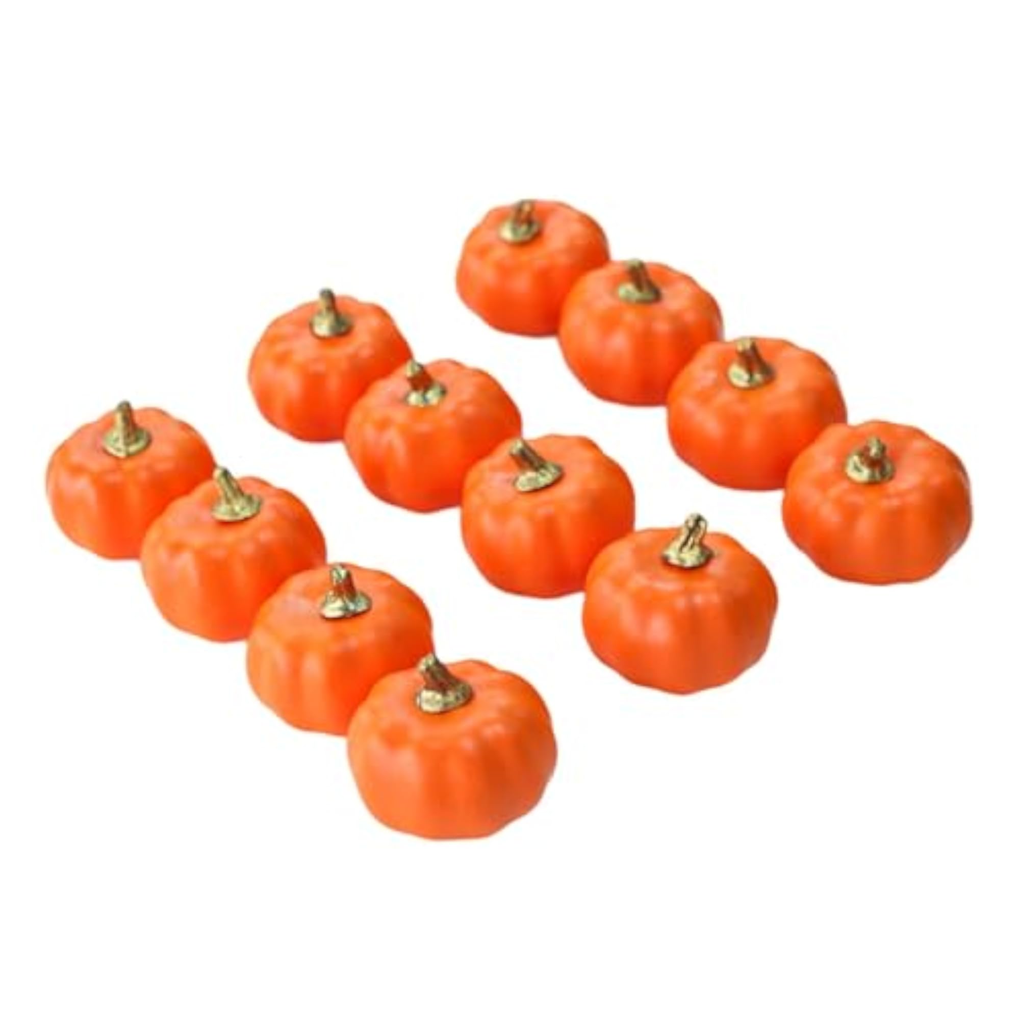 12Pcs Pumpkins Fall Harvest Decorative Pumpkins Set