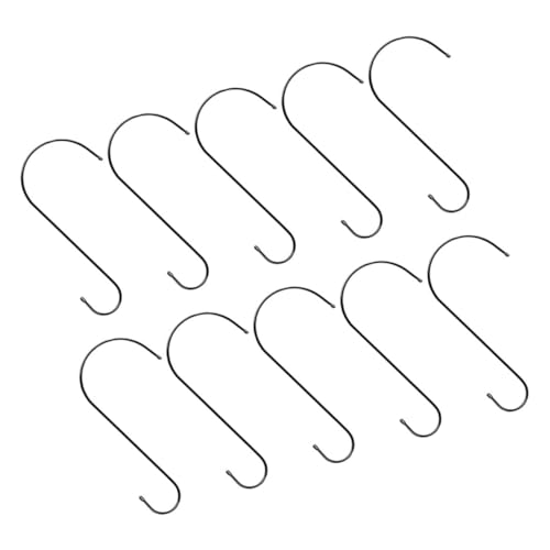 DECHOUS 10Pcs S Shaped Hooks for Hanging Bird Feeders Garden Plants Durable Planter Hangers Extension Hooks for Outdoor Use for Courtyards and Decks