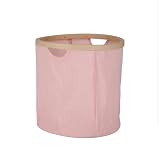 グッドプラス ツイストランドリーバスケット 42L（丸） (ピンク)