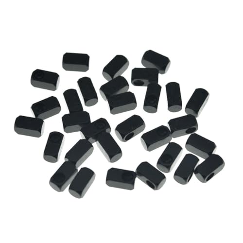 KAISH 30pcs Stainless Steel Tremolo Bridge String Lock Insert Block Bridge Saddle Clamp Blocks Fits FR Black